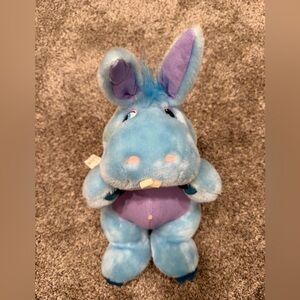 Disney Vintage Wuzzles Hoppopotamus Hippo Bunny blue plush stuffed Hasbro